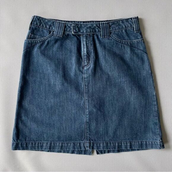 Eddie Bauer Dark Denim Jean Skirt Women’s Size 8 - Picture 1 of 5